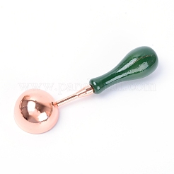 Brass Handle Wax Sealing Stamp Melting Spoon&nbsp;TOOL-WH0133-38B-RG