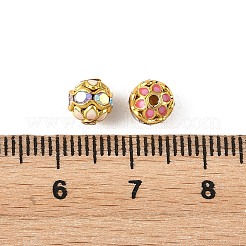 Brass & Alloy & Rhinestone Enamel Beads&nbsp;RB-CBA973B-11E-G