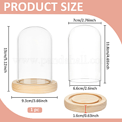 Arch Glass Dome Cover&nbsp;AJEW-WH0596-866A-02