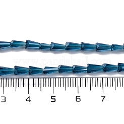 Transparent Electroplate Glass Beads Strands&nbsp;EGLA-H107-02A-PL02