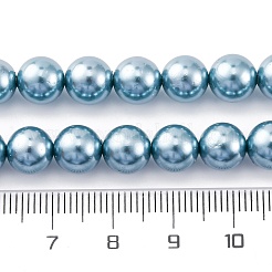 Shell Pearl Beads Strands&nbsp;BSHE-K015-8mm-02