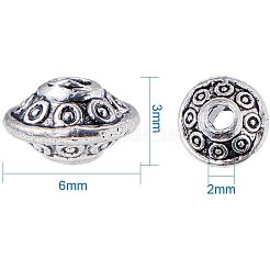 Tibetan Style Alloy Spacer Beads&nbsp;TIBEB-PH0004-06AS