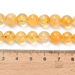 Natural Citrine Beads Strands&nbsp;G-F820-K04-8mm