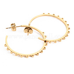 304 Stainless Steel Stud Earring Findings&nbsp;STAS-S116-263A-G