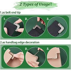 18 Sets 3 Colors Zinc Alloy Purse Decorative Edge Hardware&nbsp;FIND-WR0008-42