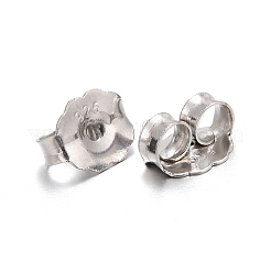 Anti-Tarnish Rhodium Plated Sterling Silver Ear Nuts&nbsp;X-STER-E041-11B