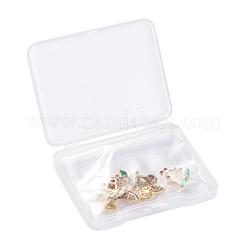 8Pcs 4 Style Real 18K Gold Plated Fruit Theme Brass Micro Pave Cubic Zirconia Pendants&nbsp;ZIRC-ZZ0001-06G