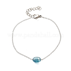 304 Stainless Steel  Link Bracelets for Women&nbsp;BJEW-Z087-02P
