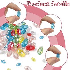 390Pcs Transparent Electroplate Glass Beads&nbsp;EGLA-FS0002-64