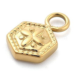 Ion Plating(IP) 304 Stainless Steel Charms&nbsp;STAS-P379-03E-G