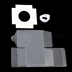 Transparent PET Cupcake Packing Boxes with Paper Base&nbsp;PL-CBA0AB9-01D