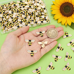 100Pcs Alloy Rhinestone Pendants&nbsp;FIND-PH0038-28