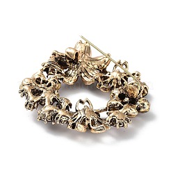 Alloy Pave Rhinestone Brooch&nbsp;JEWB-M035-07AG