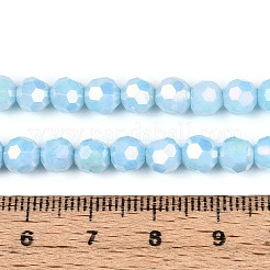 Anti-Tarnish Electroplate Glass Beads Strands&nbsp;X-EGLA-T021-6mm-15-01