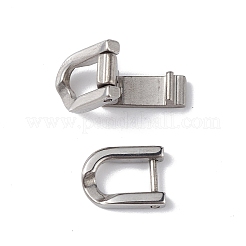 Non-Tarnish 304 Stainless Steel Fold Over Clasps&nbsp;STAS-G307-11B-P