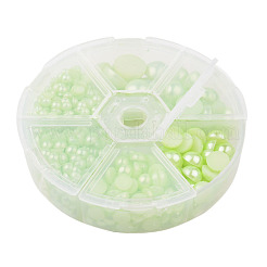 1Box ABS Plastic Imitation Pearl Dome Cabochons&nbsp;SACR-JP0001-18