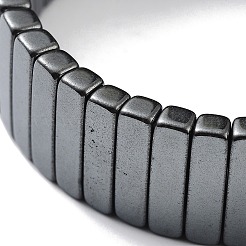 Non-Magnetic Synthetic Hematite Beaded Stretch Bracelets&nbsp;BJEW-H589-02D