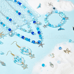 Ocean Theme DIY Jewelry Making Findings Kits&nbsp;DIY-PH0013-52
