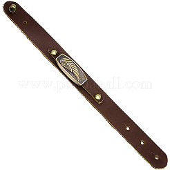 Adjustable Cowhide Leather Cord Bracelets for Women Men&nbsp;BJEW-WH20012-11AB