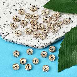 Brass Rhinestone Spacer Beads&nbsp;RB-A014-Z6mm-01LG-NF