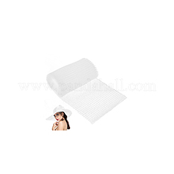 Plastic Wrinkle Mesh Fabric for Dress Headwear Accessories&nbsp;DIY-WH0588-16B