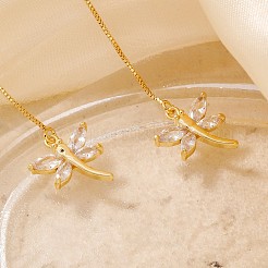 Elegant 3D Dragonfly Ear Thread&nbsp;ZC2846
