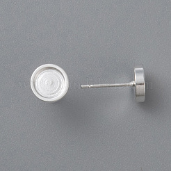 304 Stainless Steel Stud Earring Findings&nbsp;STAS-H410-07S-C