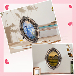 1Pc Oval Resin Photo Frame Stand&nbsp;DJEW-SP0001-50