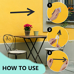 4Pcs Acrylic Arrow Toilet Public Signs&nbsp;AJEW-BC0010-42A