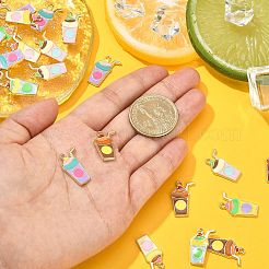 30Pcs 6 Styles Alloy Enamel Pendants&nbsp;ENAM-CJ0003-16