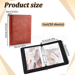 Imitation Leather Stationery Storage Pockets&nbsp;AJEW-WH0609-967A