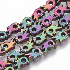 Electroplated Non-magnetic Synthetic Hematite Beads Strands&nbsp;G-S365-026