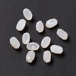Electroplate Natural Druzy Agate Cabochons&nbsp;G-A205-20C