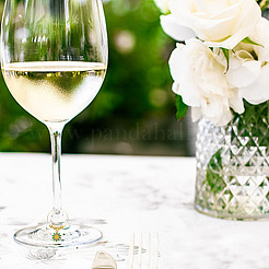 24Pcs 6 Colors Brass Wine Glass Charms&nbsp;AJEW-GO00007