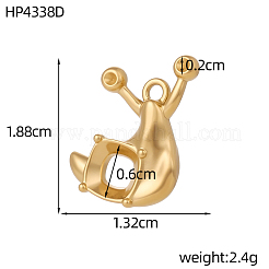 304 Stainless Steel Pendants&nbsp;SA-OY001-55G