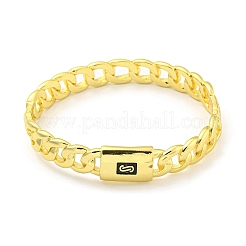 Lock Brass Enamel Twisted Chain Hinged Bangles for Women Men&nbsp;BJEW-Z062-06G