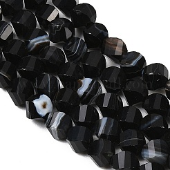 Natural Banded Agate Beads Strands&nbsp;G-P611-C10-01
