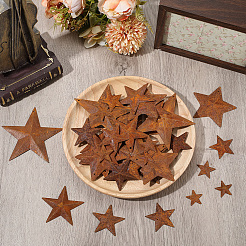 90Pcs 9 Styles Star Rust Iron Big Pendants&nbsp;IFIN-GF0001-12