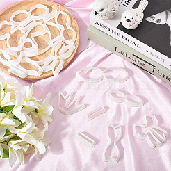 6 Sets 6 Styles Plastic Clay Pressed Molds&nbsp;AJEW-SC0004-09A