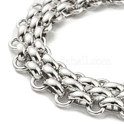 Non-Tarnish 304 Stainless Steel Mesh Chain Bracelet&nbsp;BJEW-C042-03P