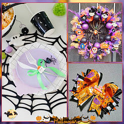 96Pcs 16 Styles Halloween Theme Opaque Resin Decoden Cabochons&nbsp;CRES-SC0002-90