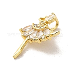 Brass Cubic Zirconia Pendants&nbsp;LS-KK-M278-12G