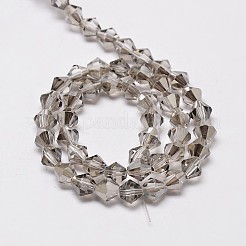 Imitate Austrian Crystal Bicone Glass Beads Strands&nbsp;LS-GLAA-F029-3x3mm-07
