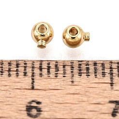 Brass Crimp Beads&nbsp;KK-WH0065-24G