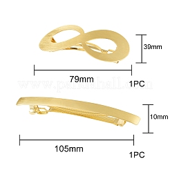 Brass Filigree Hair Barrette&nbsp;PHAR-SZ0001-01MG