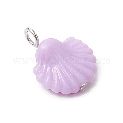Shell Shape Plastic Pendants&nbsp;PALLOY-JF03734