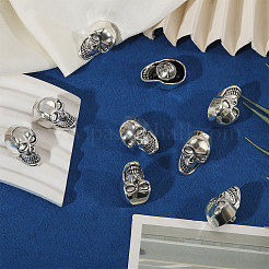 12Pcs Skull Alloy Lapel Pin Backs for Men's Suit&nbsp;JEWB-PH0001-91