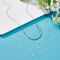80Pcs 2 Colors 304 Stainless Steel Spacer Beads&nbsp;STAS-UN0064-20