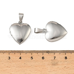 316 Stainless Steel Locket Pendants&nbsp;STAS-K321-12A-P