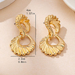 Alloy Stud Dangle Earrings&nbsp;WG59D7D-01